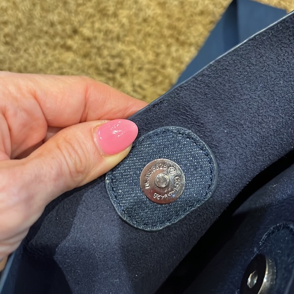 Denim crossbody bag with crystal skull on the front - Picture 3 of 5